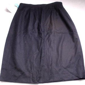 LIZ CLAIBORNE SKIRT ladies size 6 navy blue NWT straight style 100% wool lined